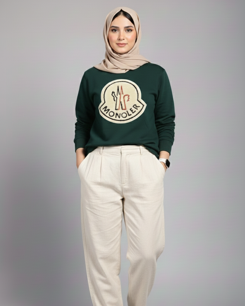 Moncler Sweatshirt – Olive Green