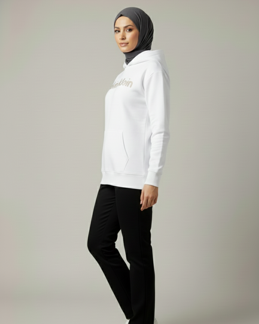 Calvin Hoodie – White