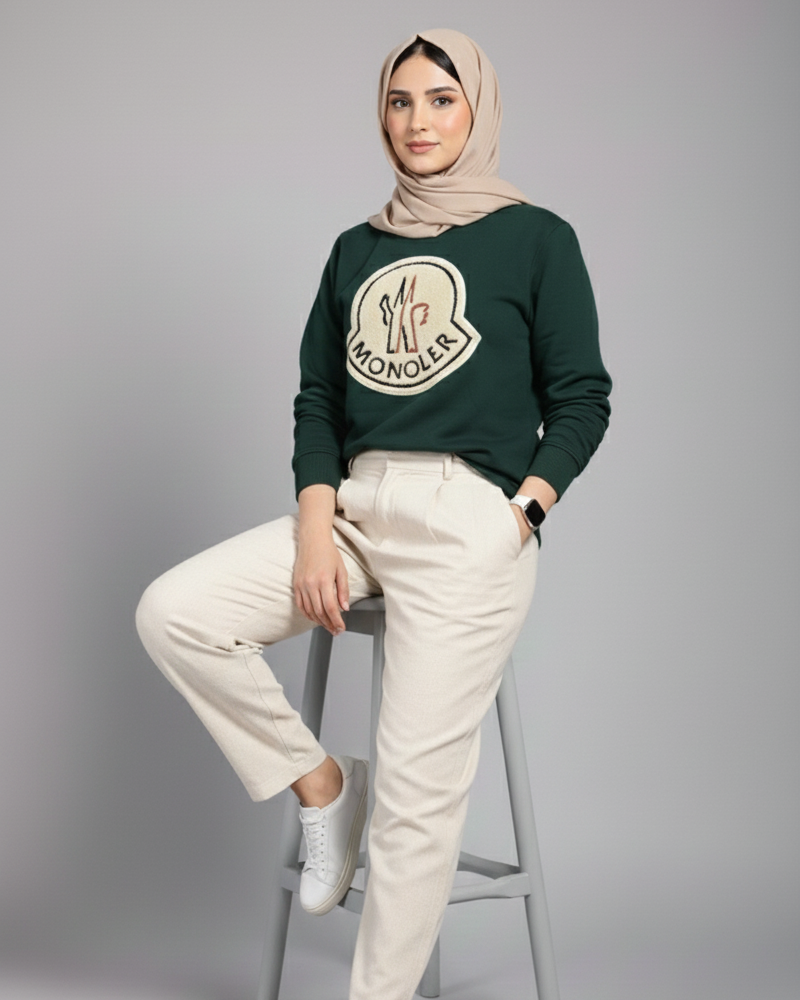 Moncler Sweatshirt – Olive Green