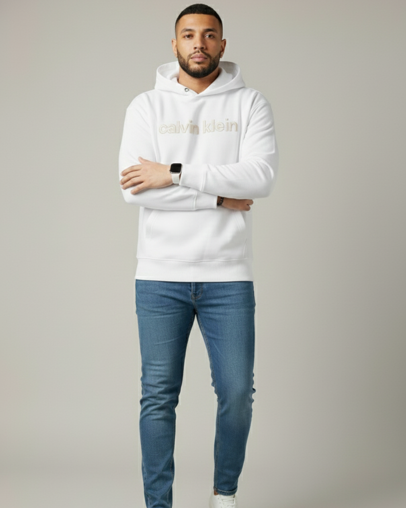 Calvin Hoodie – White