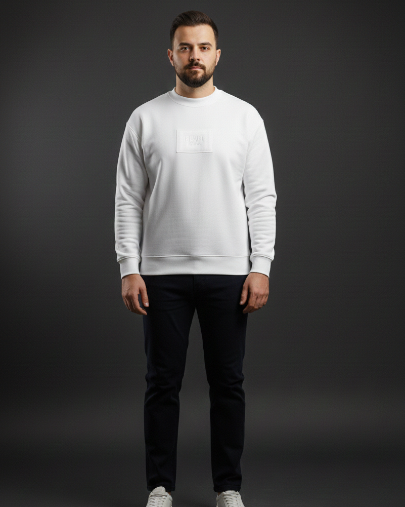 Fendi Inspired Sweatshirt – White