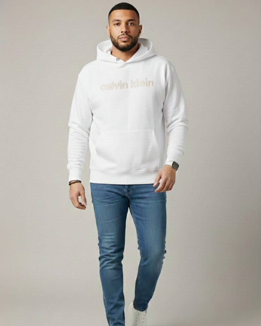Calvin Hoodie – White