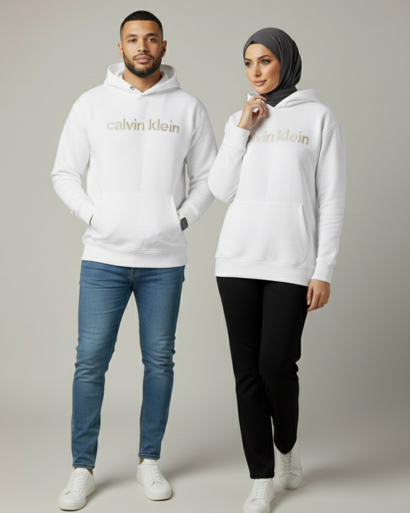 Calvin Hoodie – White