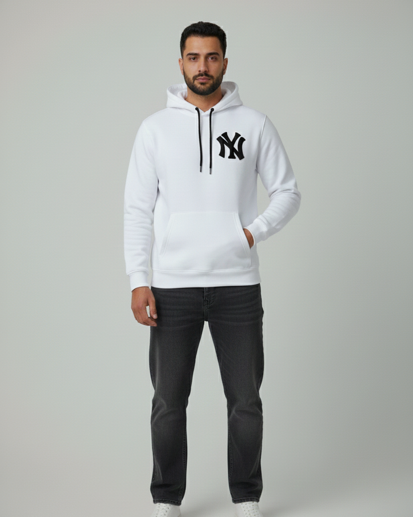 NY Hoodie – white