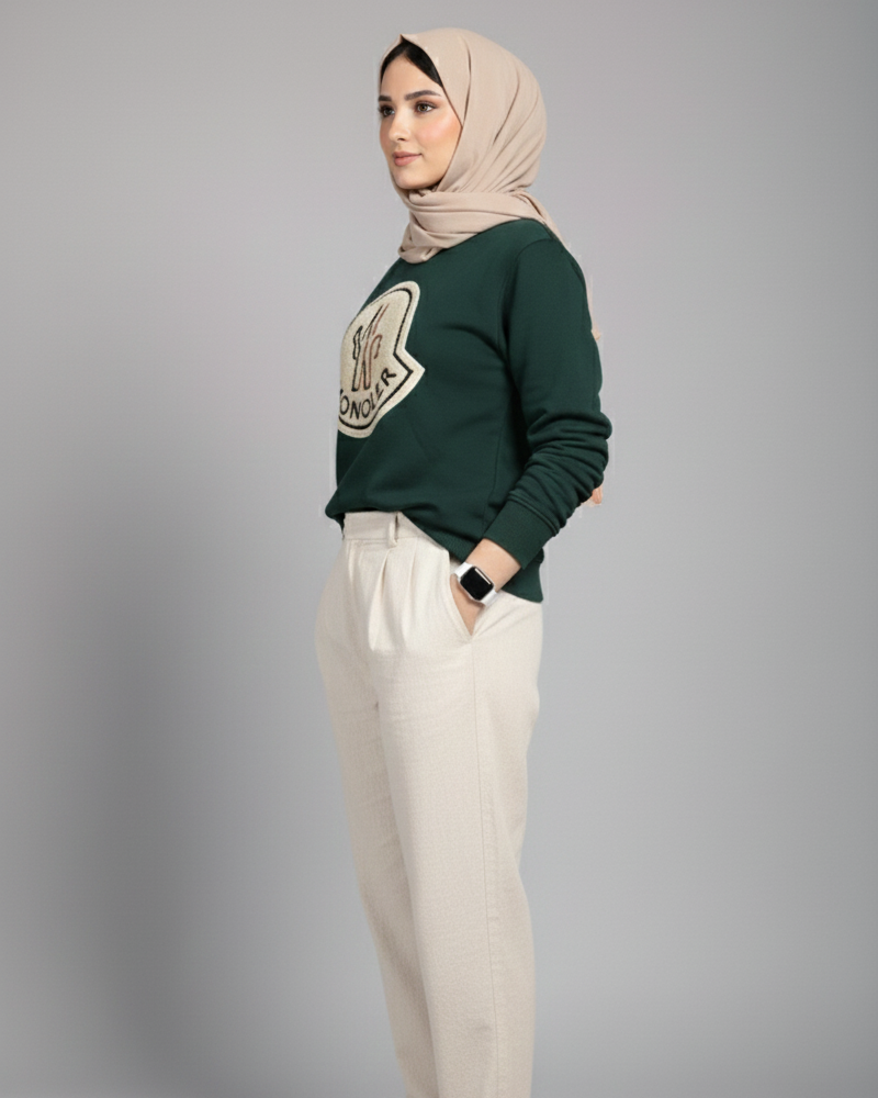 Moncler Sweatshirt – Olive Green