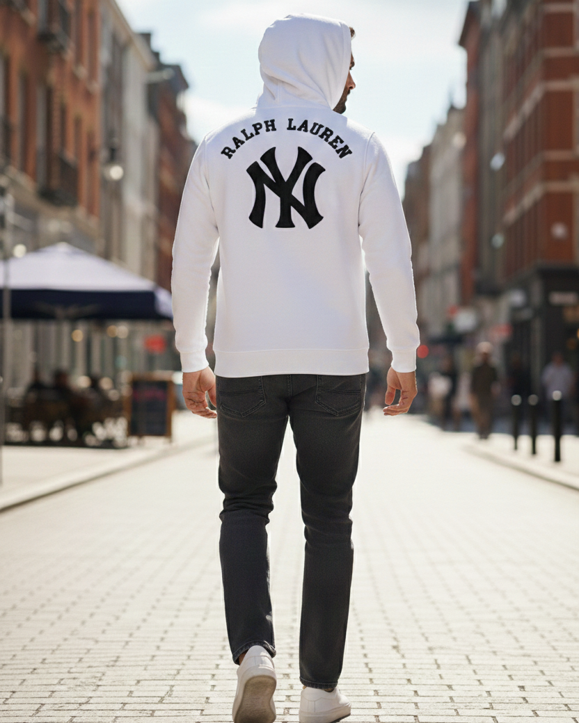 NY Hoodie – white