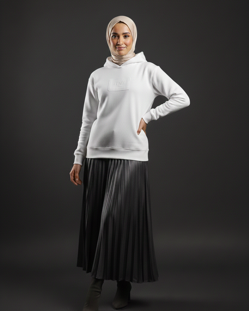 Fendi Inspired Sweatshirt – White