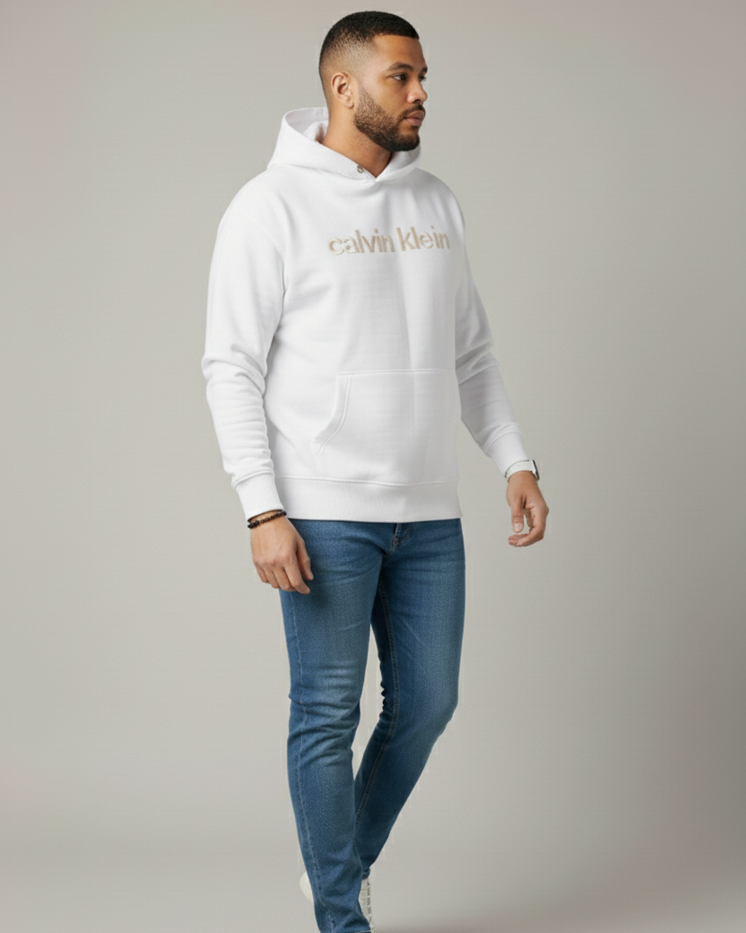 Calvin Hoodie – White